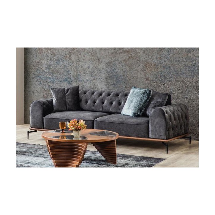 Canapé Jazz ANTHRACITE  234 x 95 x 78