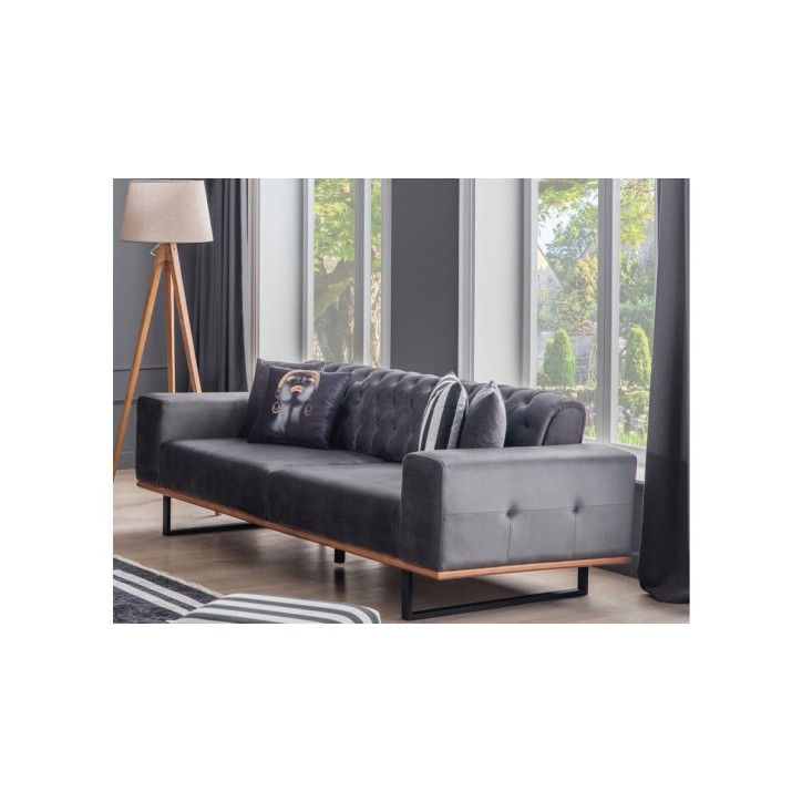 BELLA ANTHRACITE Sofá 225 x 92 x 78
