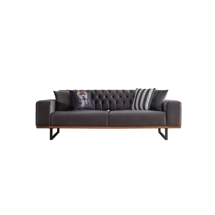 BELLA ANTHRACITE Sofá 225 x 92 x 78