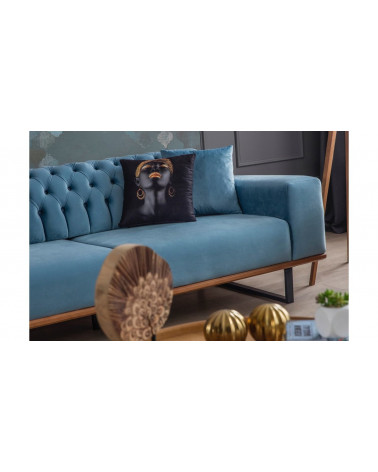 Sofá BELLA TURQUOISE 225 x 92 x 78