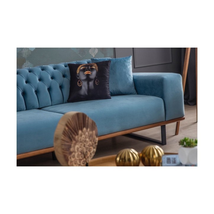 Canapé BELLA TURQUOISE 225 x 92 x 78