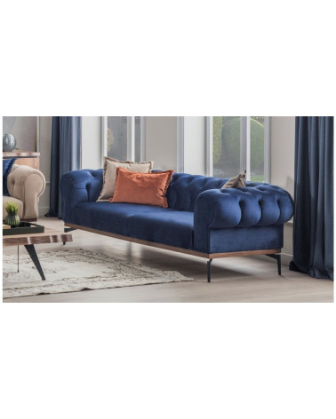 Canapé Lancester Bleu marine  240 x 100 x 75