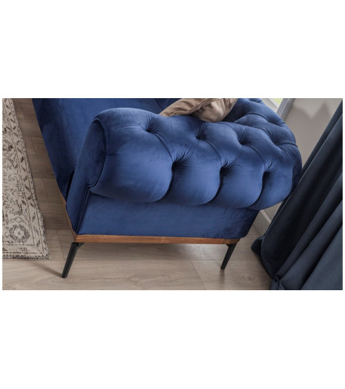Divano Lancester blu navy 240 x 100 x 75