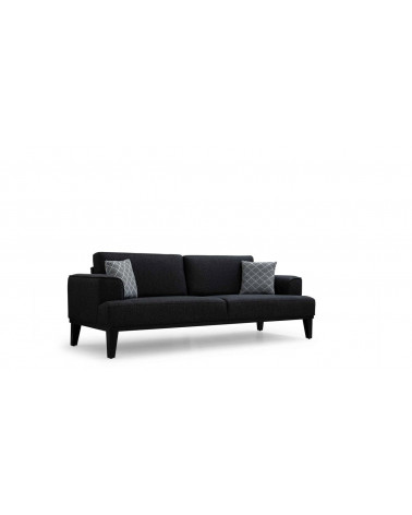 Canapé GAMMA NOIR  215 x 75 x 80