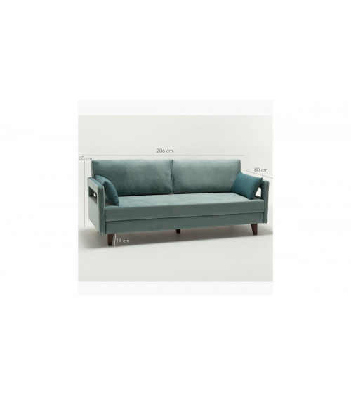 Sofá-cama ELITE GLACE 200 x 80 x 80