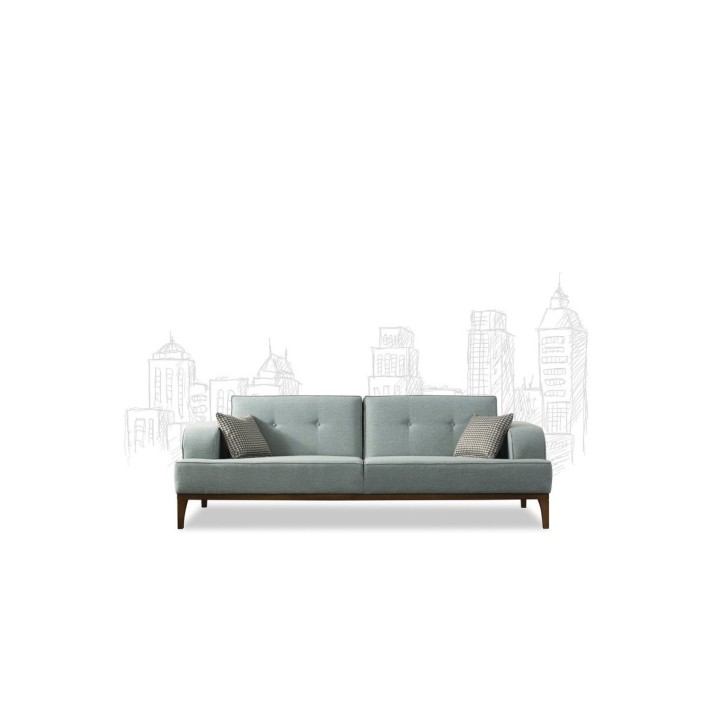 Canapé ATLAS  VERT EAU  216 x 80 x 78