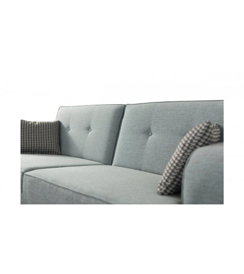 Canapé ATLAS  VERT EAU  216 x 80 x 78