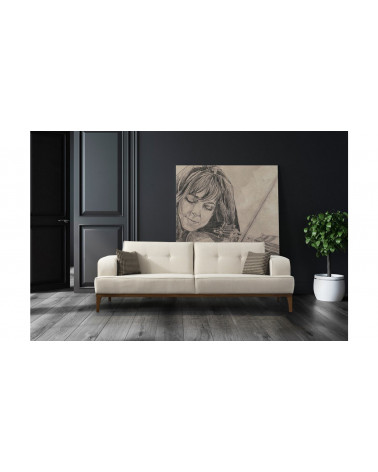 Canapé ATLAS  ECRU  216 x 80 x 78