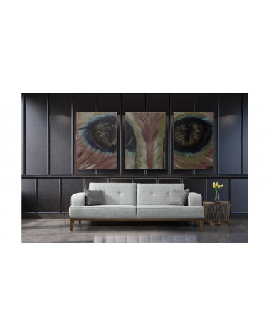 Canapé ATLAS  GRIS  216 x 80 x 78