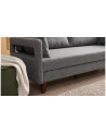 CANAPÉ  CONFORT GRIS  205 x 80 x 80