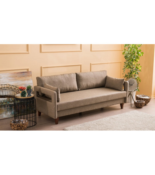 CANAPÉ  CONFORT MARRON  205 x 80 x 80