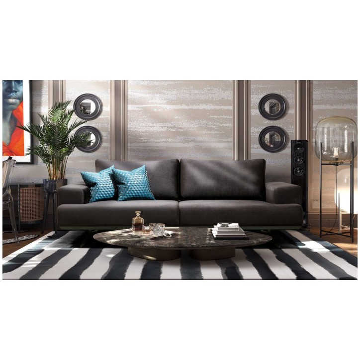 CANAPÉ  Kamin MARRON FONCÉ  230 x 100 x 95