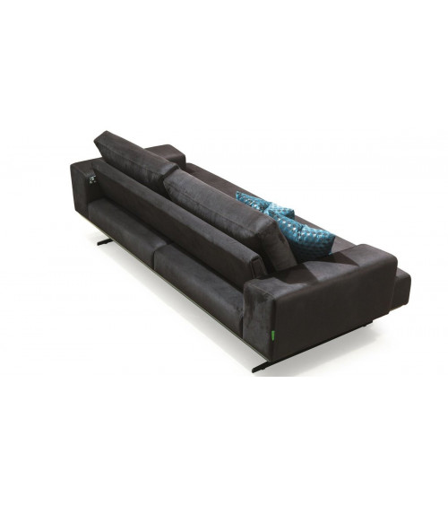 CANAPÉ  Kamin MARRON FONCÉ  230 x 100 x 95