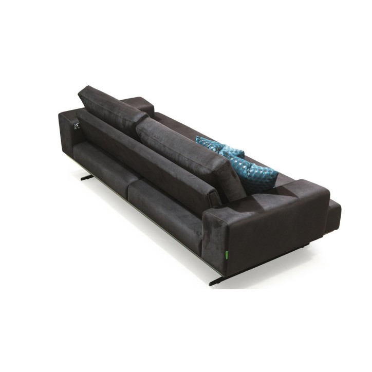CANAPÉ  Kamin MARRON FONCÉ  230 x 100 x 95