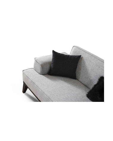 CANAPÉ  Gamma GRIS CLAIR   215 x 75 x 80