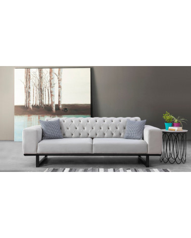 CANAPÉ  EVEREST GRIS CLAIR  220 x 94 x 84