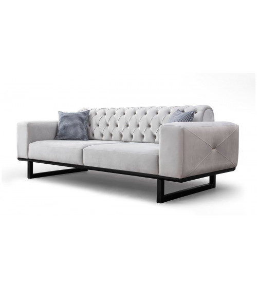 CANAPÉ  EVEREST GRIS 220 x 94 x 84