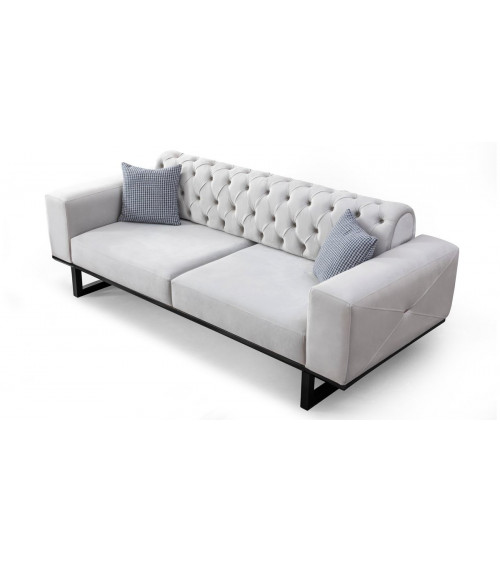 CANAPÉ  EVEREST GRIS CLAIR  220 x 94 x 84