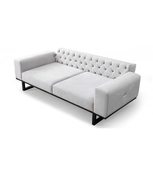 CANAPÉ  EVEREST GRIS CLAIR  220 x 94 x 84