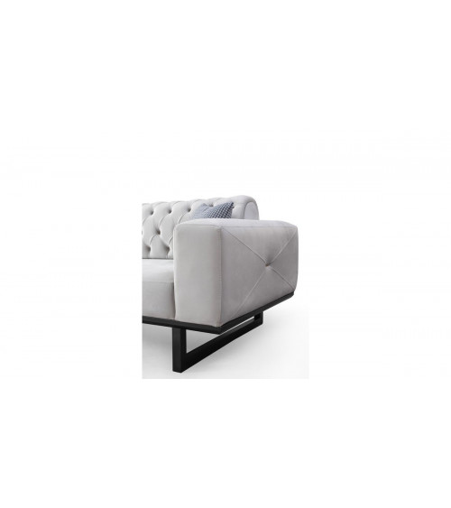 CANAPÉ  EVEREST GRIS CLAIR  220 x 94 x 84