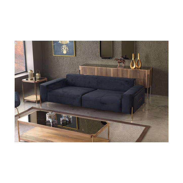 SOFÁ ROYAL PRETO 250 x 100 x 70