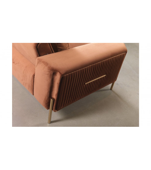 CANAPÉ  ROYAL ORANGE  250 x 100 x 70