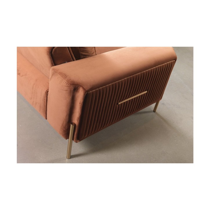 ROYAL ORANGE SOFA 250 x 100 x 70