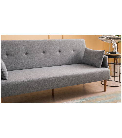 CANAPÉ  REVOS GRIS 190 x 75 x 85