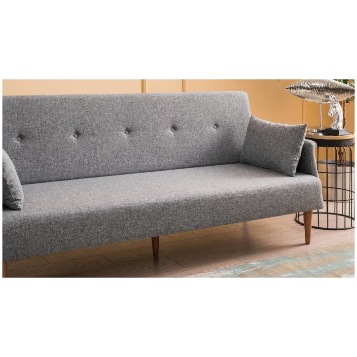 CANAPÉ  REVOS GRIS 190 x 75 x 85