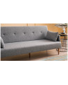 CANAPÉ REVOS GRIS 190 x 75 x 85