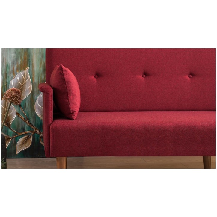 CANAPÉ  REVOS ROUGE 190 x 75 x 85