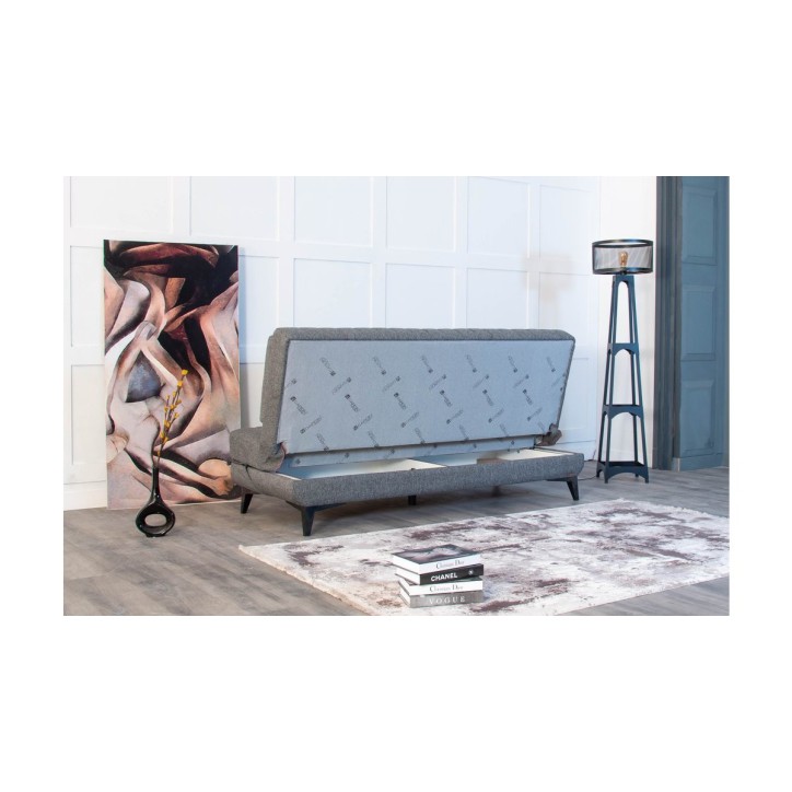 LISA SPORTS SOFA GREY 190 x 82 x 80