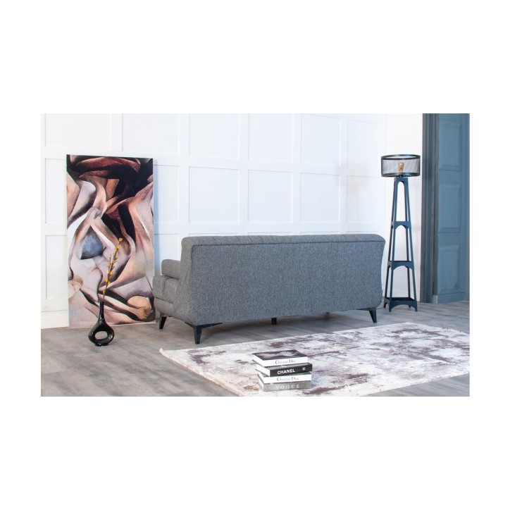 CANAPÉ LISA SPORTS GRIS 190 x 82 x 80
