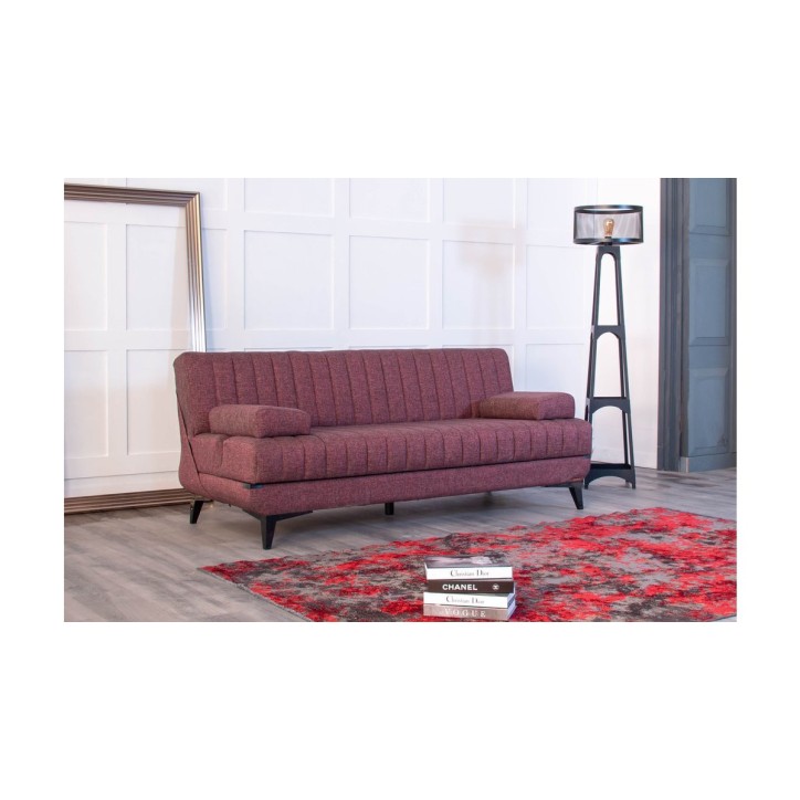 CANAPÉ LISA SPORTS BORDEAUX  190 x 82 x 80