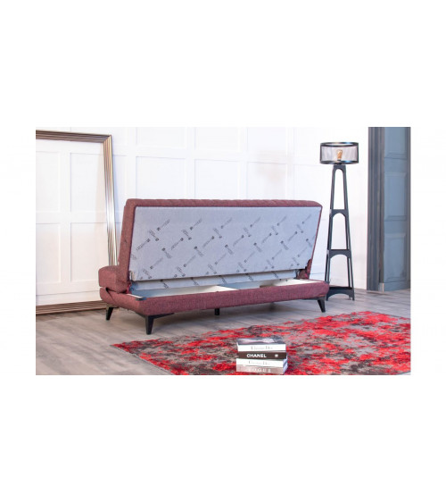 CANAPÉ LISA SPORTS BORDEAUX  190 x 82 x 80