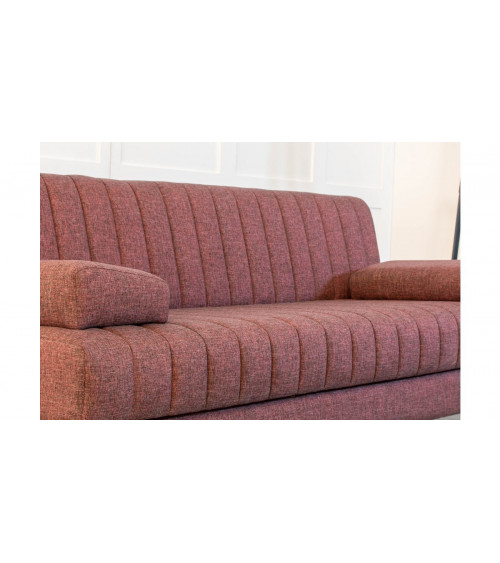 CANAPÉ LISA SPORTS BORDEAUX  190 x 82 x 80