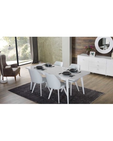 Salle à manger ALMODA Blanc