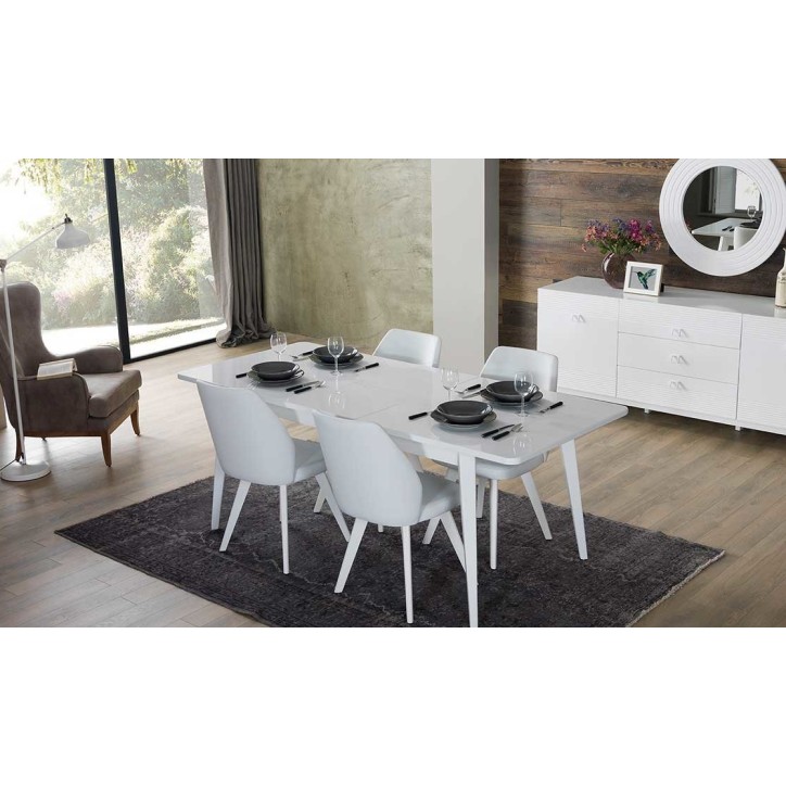 Salle à manger ALMODA Blanc