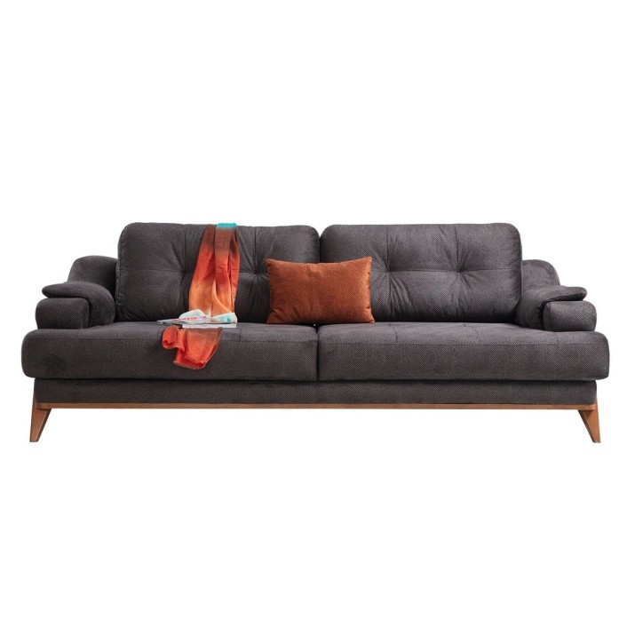 ZETA ANTRACITE SOFA 228 x 100 x 86