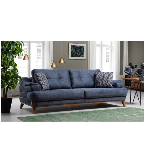 CANAPÉ ZETA BLEU  228 x 100 x 86