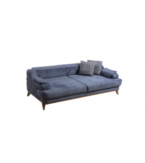 CANAPÉ ZETA BLEU  228 x 100 x 86