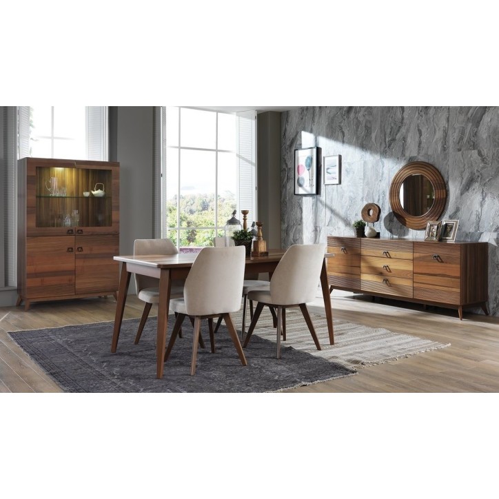 Salle à manger ALMODA Noyer