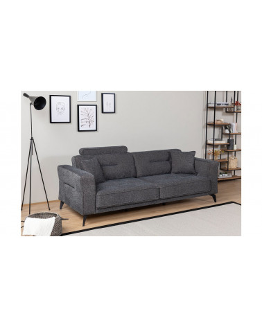 CANAPÉ LOFT GRIS  235 x 95 x 80
