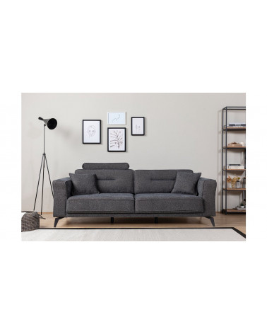 CANAPÉ LOFT GRIS  235 x 95 x 80
