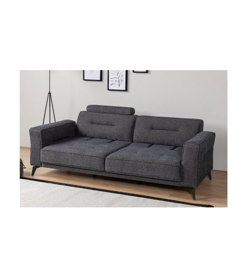 CANAPÉ LOFT GRIS  235 x 95 x 80