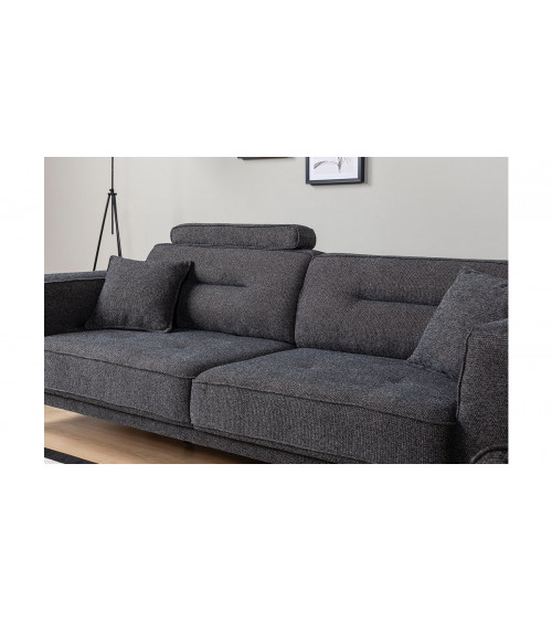 CANAPÉ LOFT GRIS  235 x 95 x 80