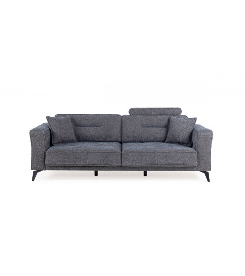 CANAPÉ LOFT GRIS  235 x 95 x 80