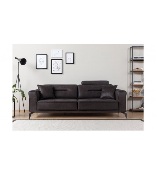 CANAPÉ LOFT MARRON  235 x 95 x 80