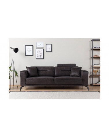CANAPÉ LOFT MARRON  235 x 95 x 80
