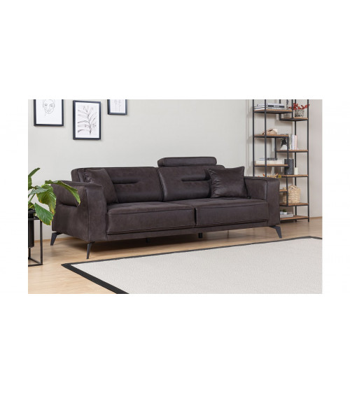 CANAPÉ LOFT MARRON  235 x 95 x 80